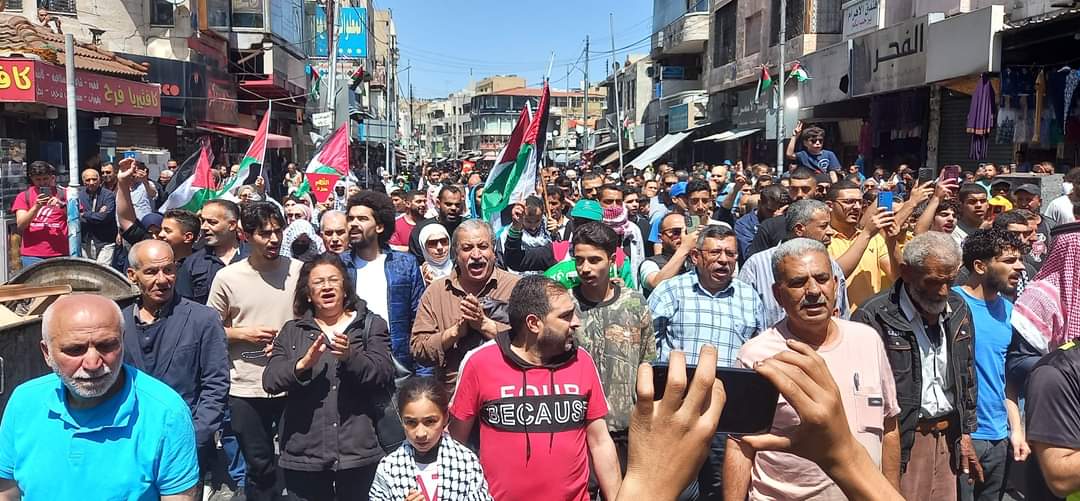 مسيرات في عمان والمحافظات تنديدا بالعدوان الغاشم على غزة
