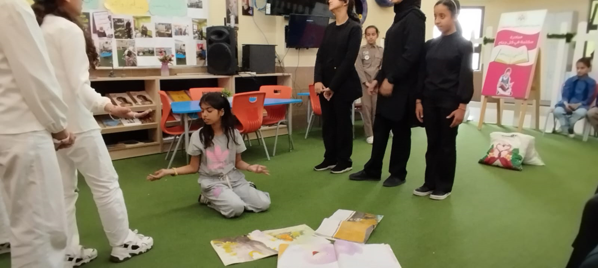 افتتاح حديقة مشروع تحدي القراءة العربي في مدرسة مأدبا الأساسية
