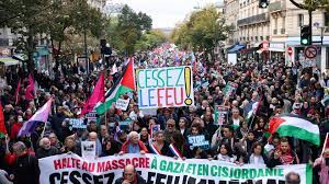 مظاهرة منددة بالحرب الإسرائيلية على غزة في فيينا