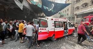قصف إسرائيلي على مقر الهلال الأحمر الفلسطيني شمالي رفح