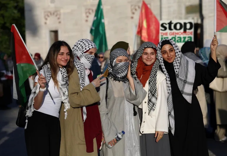 نبأ الأردن : مسيرة في إسطنبول تطالب بالحرية لفلسطين 