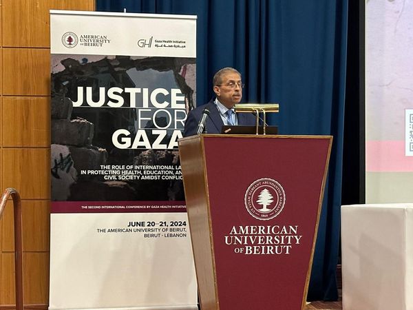 إنطلاق  المؤتمر حول العدالة لغزة في الجامعة الأمريكية ببيروت