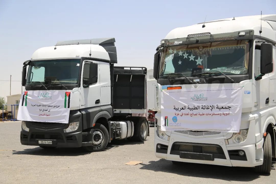 عاجل-70 شاحنة مساعدات إنسانية من الأردن تصل غزة رابع أيام العيد
