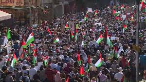مسيرة شعبية وسط عمان رفضًا للعدوان الغاشم على غزة 