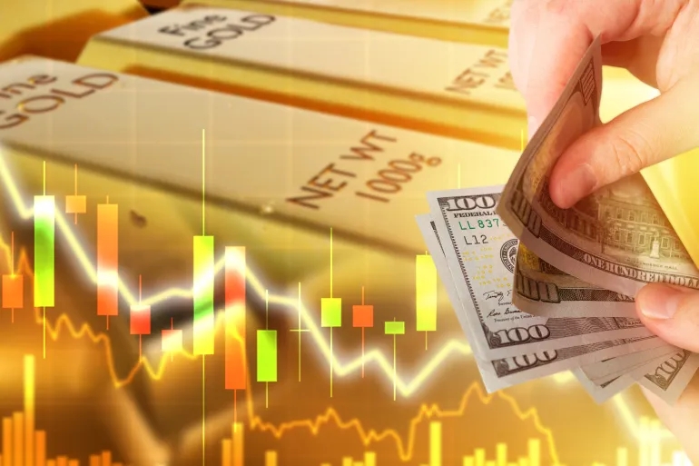 ارتفاع أسعار الذهب مع تصاعد المخاوف الاقتصادية وضعف الدولار