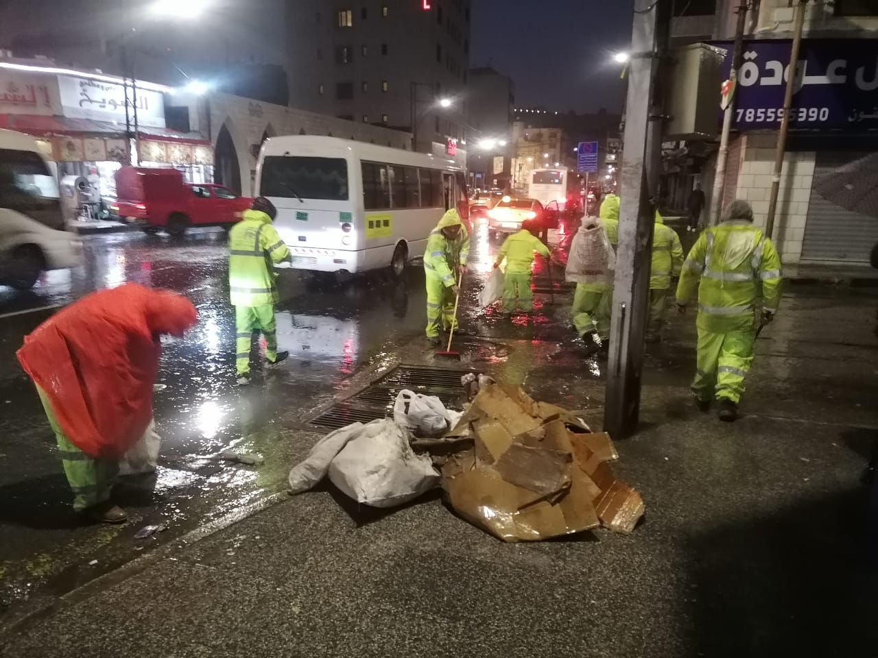 امانة عمان تتعامل مع 139 ملاحظة خلال المنخفض الجوي