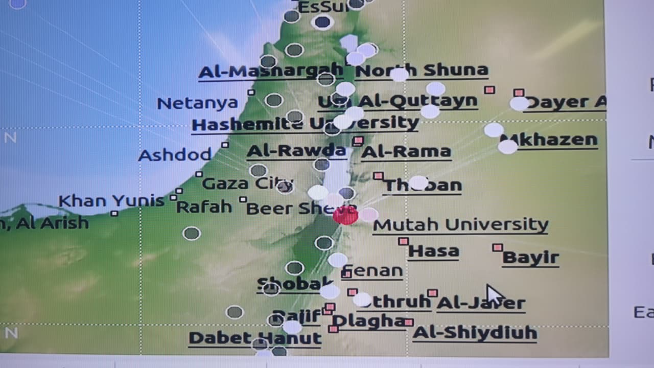 عاجل - مرصد الزلازل الأردني يسجل هزة أرضية بقوة 4 درجات في البحر الميت