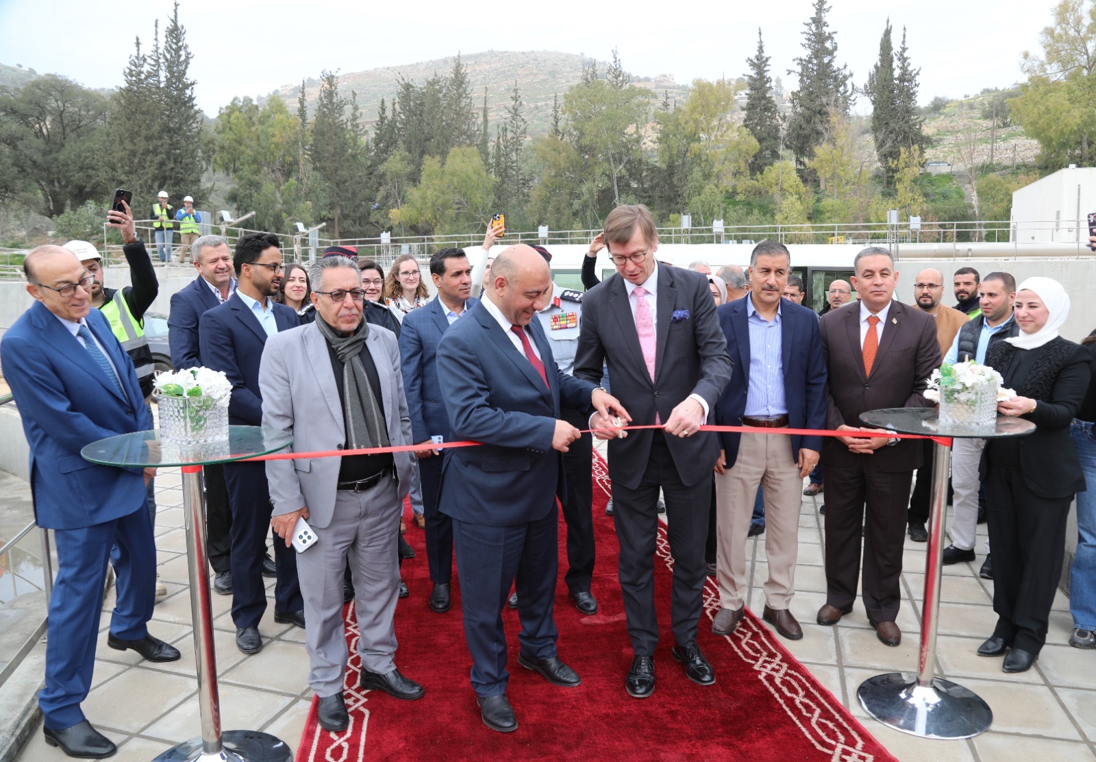 المياه:  افتتاح  المرحلة الاولى لتوسعة محطة تنقية السلط (صور)