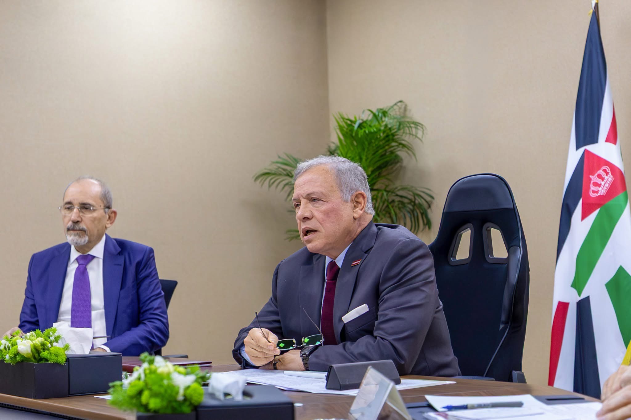 الملك محذرا: تسعى إسرائيل لإذكاء نيران الصراع المستمر وتواصل اعتداءاتها على غزة والضفة الغربية