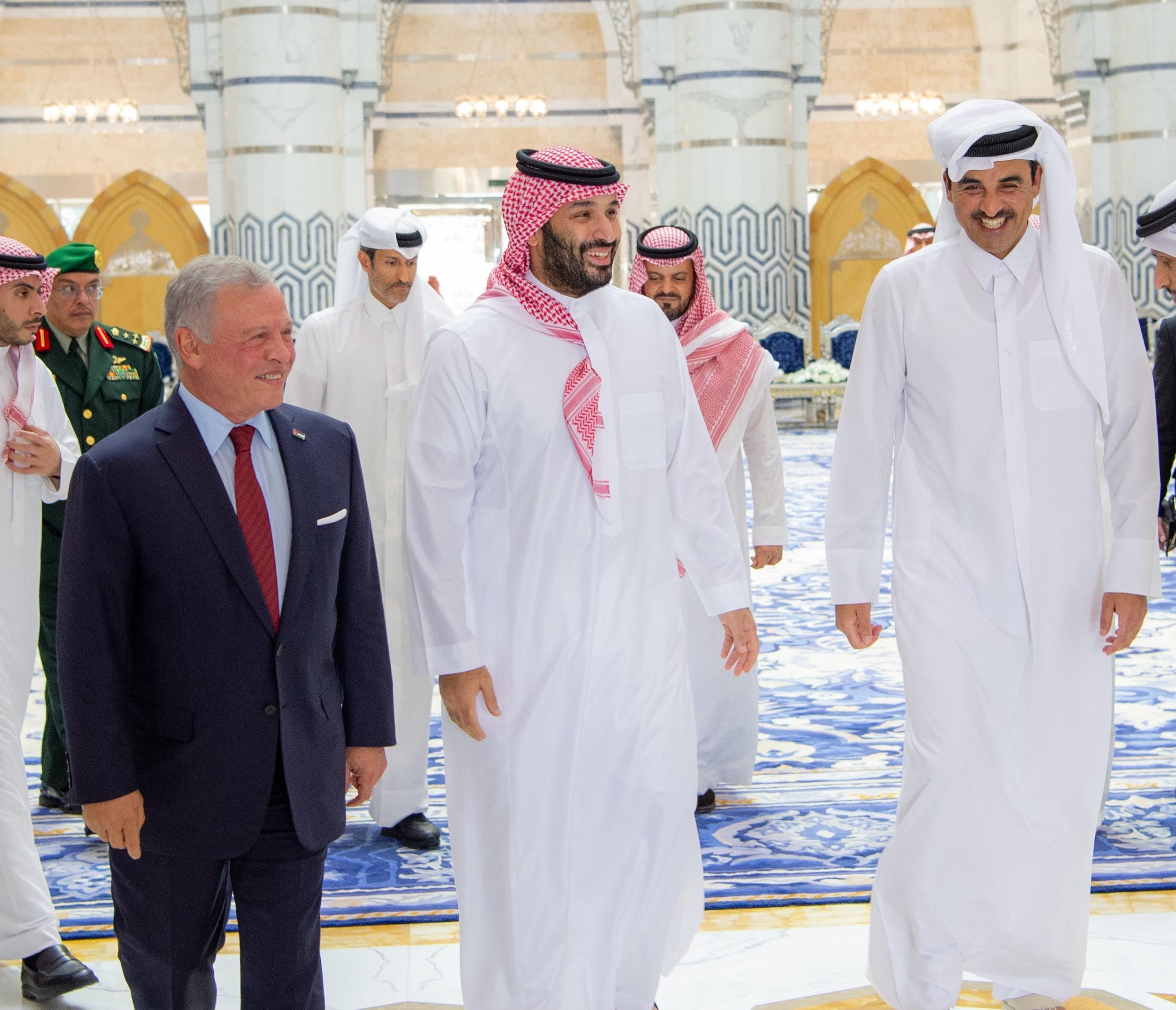 عاجل  قمة أردنية  سعودية  قطرية في جدة