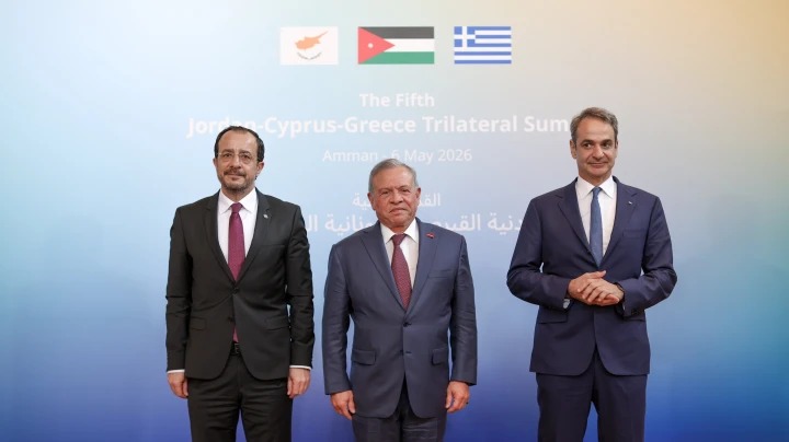 البيان المشترك للقمة الثلاثية الأردنية القبرصية اليونانية الخامسة في عمان