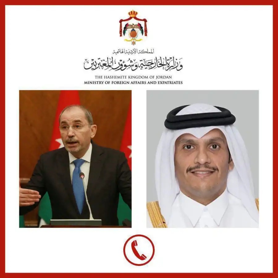 الصفدي يبحث مع الشيخ محمد بن عبد الرحمن التطورات الإقليمية