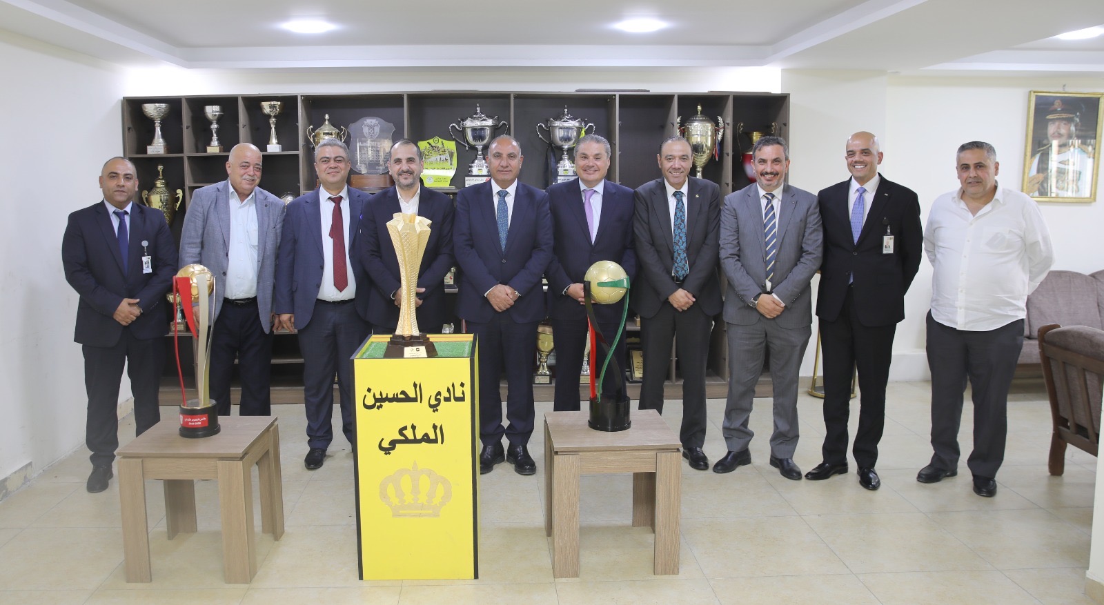 الشواربة يهنئ نادي الحسين إربد بحصوله على لقب بطل الدوري الأردني